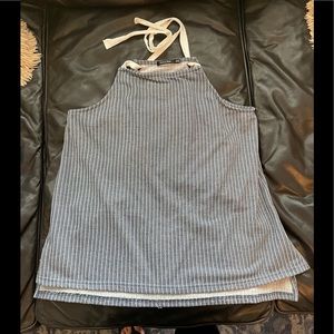 Doe & Rae Women’s Blue Strappy Top Size M